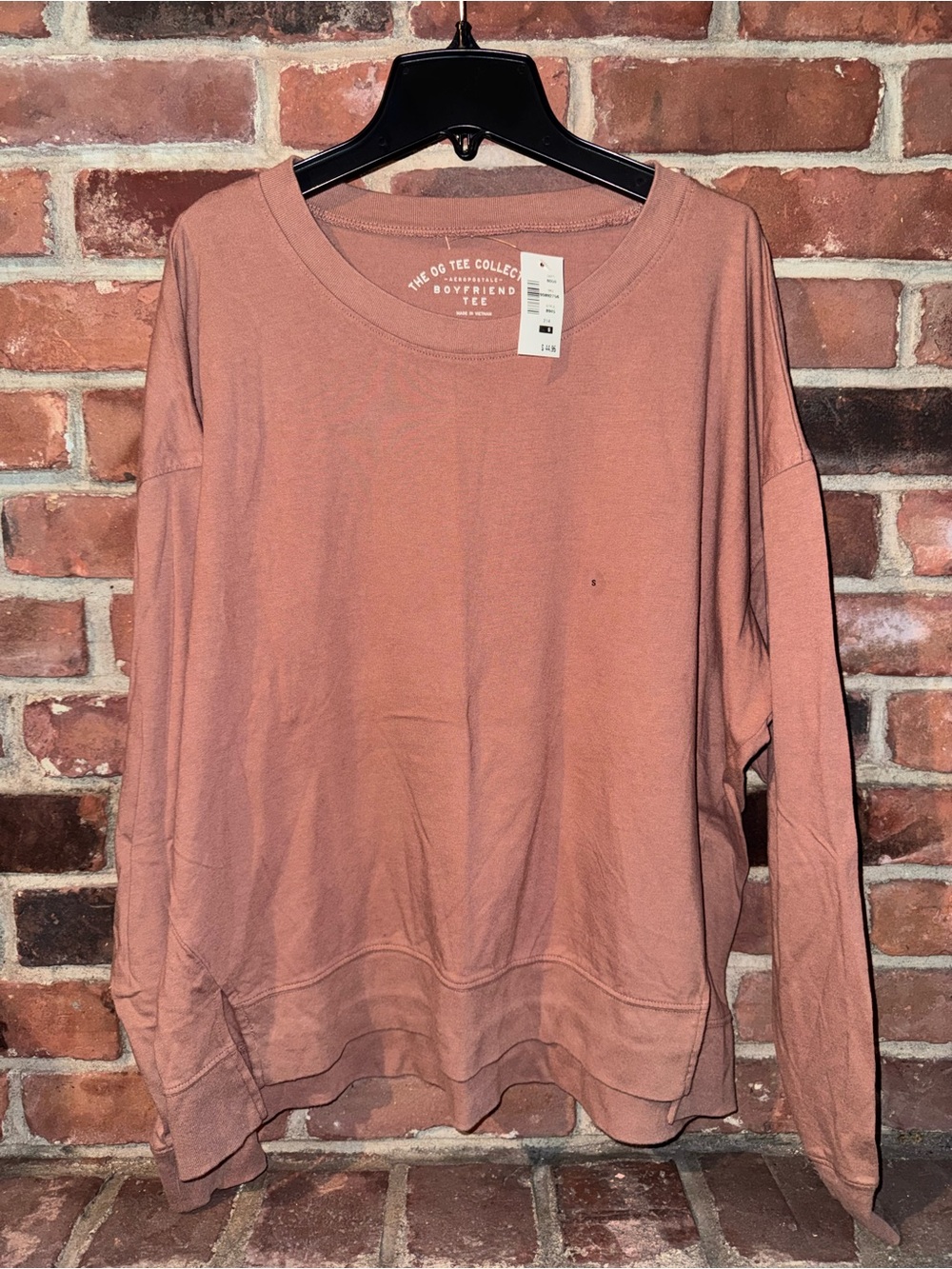 Aeropostale Women's Boyfriend Crewneck Sweatshirt - Rose Clay